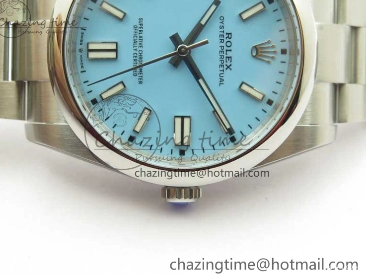 0514 Classic Oyster Perpetual 41mm 124300 ROF 1:1 Best Edition 904L Steel Tiffany Blue Dial on SS Bracelet A 2670